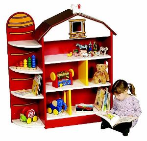 Red Barn Bookshelf/Playhouse