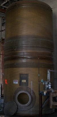 Fiberglass Tanks: Used Belding Tank Tech. 11,800 gallons vertical fiberglass storage tank