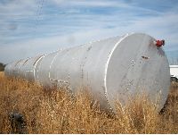 Steel Tanks:Used 14,000 gallown horizontal carbon steel storage tank (3) IN STOCK