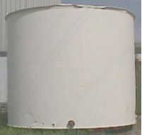 Stainless Steel Tanks: Used 13,800 gallon stainless steel clad flat bottom storage tank