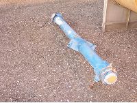 Shell and Tube Heat Exchanger: Used-Carborundum 16 sq. ft. graphite shell and tube heat exchanger