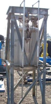 Stainless Steel Tanks: Used 85 gallon Whiting Metals dish bottom stainless steel tank