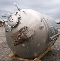 Stainless Steel Tanks: Used Cherry Burrell 1500 gallon stainless steel processor coil jacket