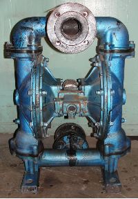 Diaphragn Pump: Used, Warren-Rupp/SandPiper 3" aluminum diaphragm pump. Model EB3M type TB-1-II