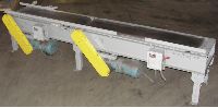 Use Belt Conveyors: Used Casing Carbon Steel belt conveyor (gapping) approx. 12" x 100"