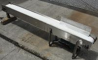 Used Belt Conveyors: Used-Nercon stainless steel belt conveyor 10" x 120"