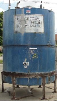 Stainless Steel Tanks: Used Alloy Mfg. 1800 gallon vertical slope bottom INCONEL 600 tank