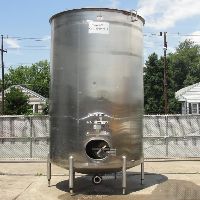 Stainless Steel Tanks: Used Cherry-Burrell 3500 gallon vertical dish bottom stainless steel tank (2) IN STOCK