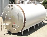 Stainless Steel Tanks: Used Dairy Craft 6000 gallon horizontal dimple jacketed tank