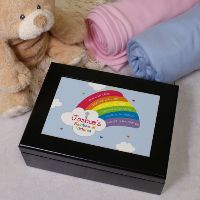 Personalized Rainbow of Virtues Keepsake Box
