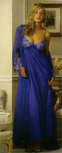 Long Gown with Robe from laelegantlingerie.com