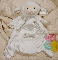 Personalized Easter Lamb Baby Blanket