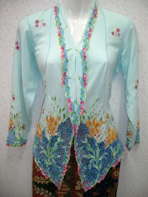 Exclusive Blue Nyonya Kebaya