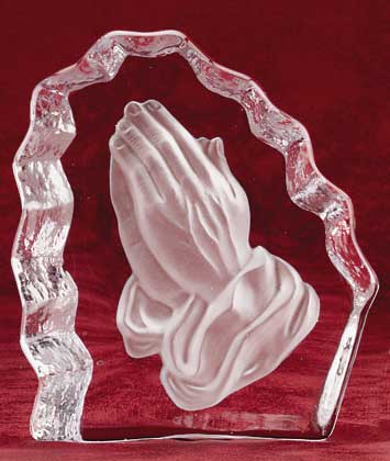 Religious Glass Gifts, Glass Figurines, Inspirational Glass Sculptures, Special Gifts