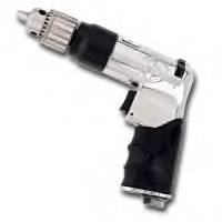 Features and Benefits: Teasing throttle for precise control Handle exhaust reduces noise and directs air away from operator and workplace Needle bearing gearing for improved durability Oil free operation Applications: small hole drilling, aluminum work Free speed: 4200 rpm. Manufacturer: Chicago Pneumatic