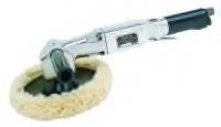 Features and Benefits: Polishing pad to help eliminate scorching Muffled rear exhaust Built-in air regulator adjusts speed Hardened and ground spiral bevel gears for low vibration and long life Applications: Buffing and polishing flat and contoured surfaces Free speed: 2500 rpm. Manufacturer: Chicago Pneumatic