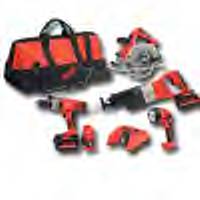 Manufacturer suggested retail price. $1424.00 Features and Benefits: Kit includes: V28 Sawzall� Reciprocating Saw V28 Hammer Drill V28 Circular Saw V28 Worklight (2) V28 battery packs V28 charger Storage bag Manufacturer: Milwaukee Electric Tools Sets & Kits do not have warranty/ see individual pcs for details