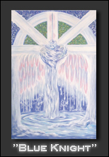Spirit Art Blue Knight by JD Aricchi