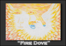 Spirit Art Fire Dove by JD Aricchi