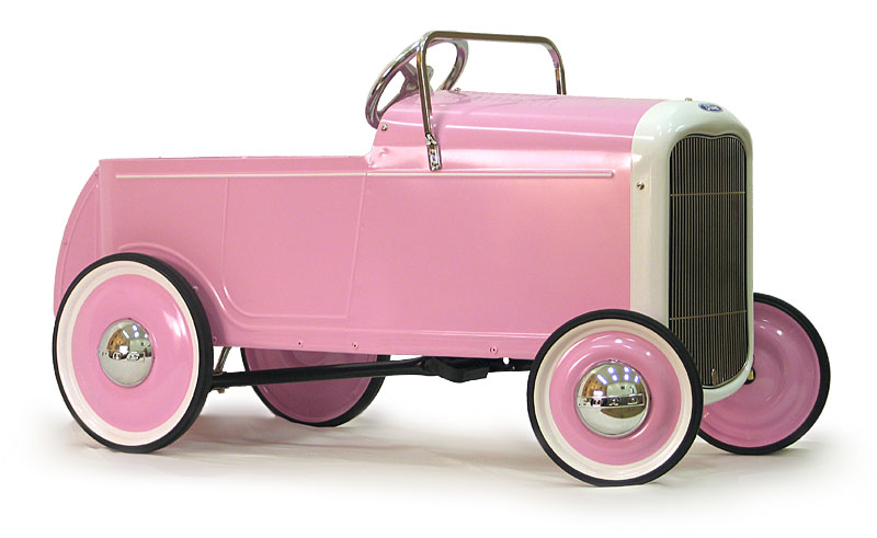 dexton deluxe pink roadster pedal car