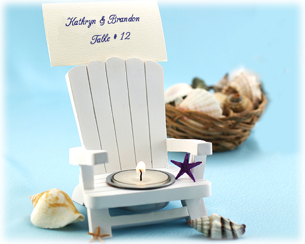 Adirondack Chair Tealight and Place Card Holder (Set of 4) 
