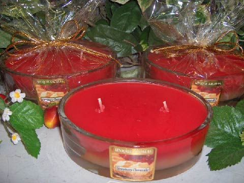 2 Wick Oval Candles 