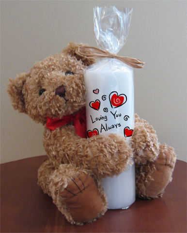 Teddy Bear Candle Huggers