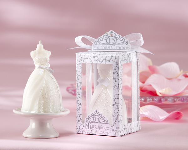 Wedding Dress Candle Favor