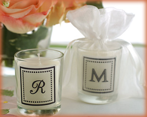 Monogrammed Votive Candle
