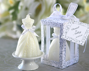 Wedding Gown Candle in Designer Box