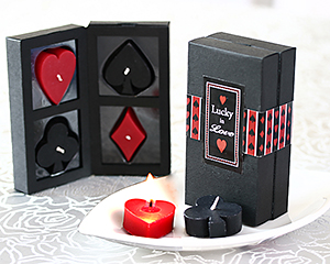 Lucky In Love - Four Suits Candle Set 