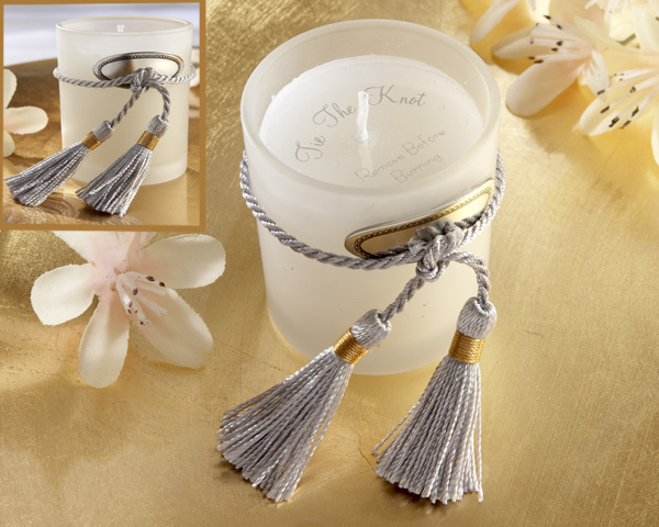 We tied the Knot Candle Favor