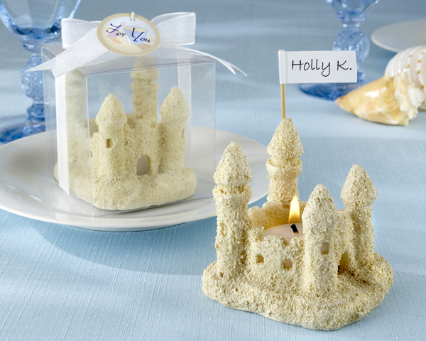Castles in the Sand Candle Favors (Set of 4)