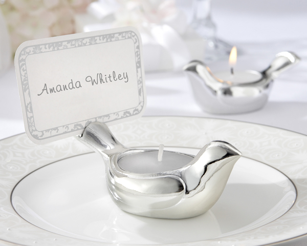 �Love Dove� Tea Light/Place Card Holder (Set of 4)