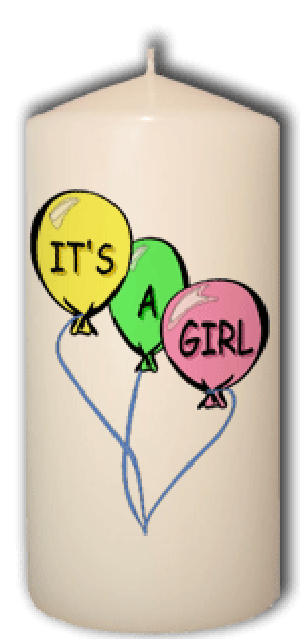It's a girl (Balloons)