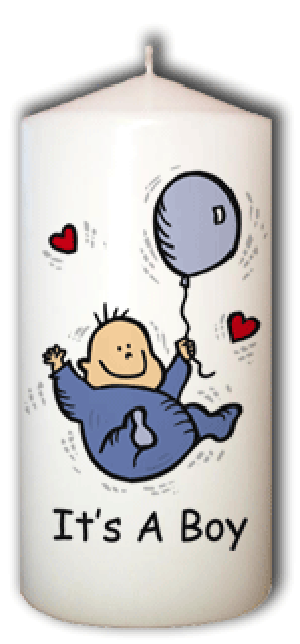 It's a boy (Baby with Balloon)