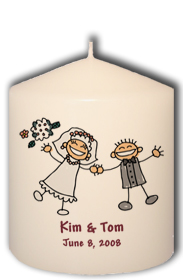 Married Couple Personalized Candle
