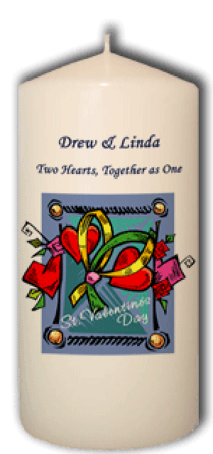 Two Hearts, Together as One Candle