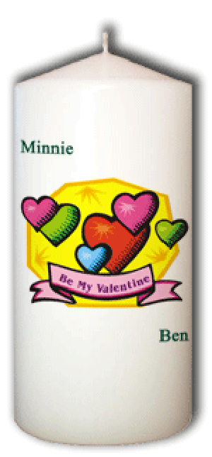 Be My Valentine - Hearts Candle
