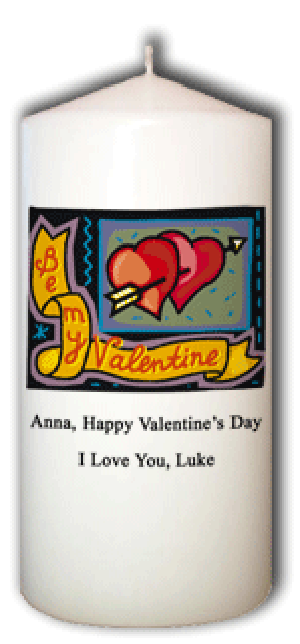 To My Valentine - Happy Valentine's Day Candle