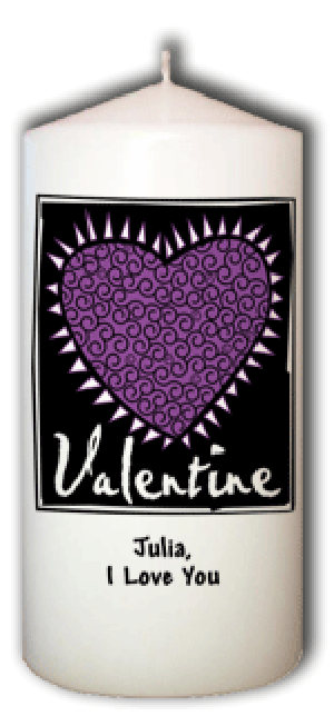 Valentine - I Love You Candle