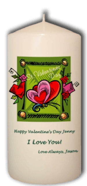 St. Valentine's Day Candle