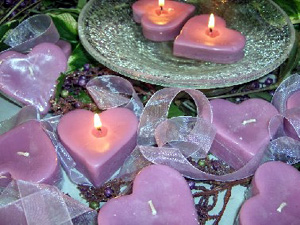 Heart Floating Candles