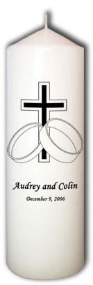 Personalized Wedding Candles