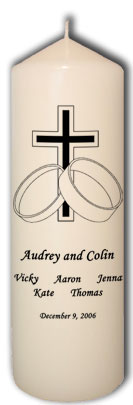 Unity Candle (with Children's names) 
