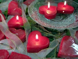 Heart Floating Candles