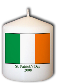 Personalized Irish National Flag Unity Candle