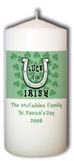 Personalized Irish Unity Candles