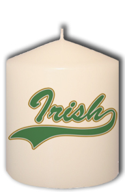 Irish Green and Gold Unity Candle