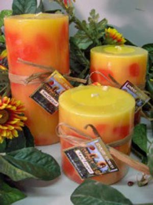 3 Set Round Pillar Candles